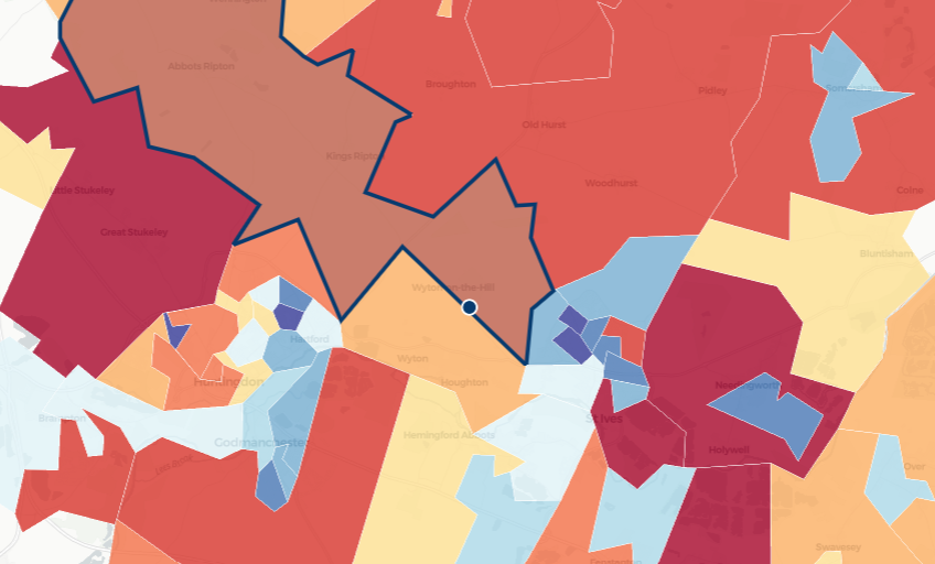 Need and opportunity placed on the map at a local level